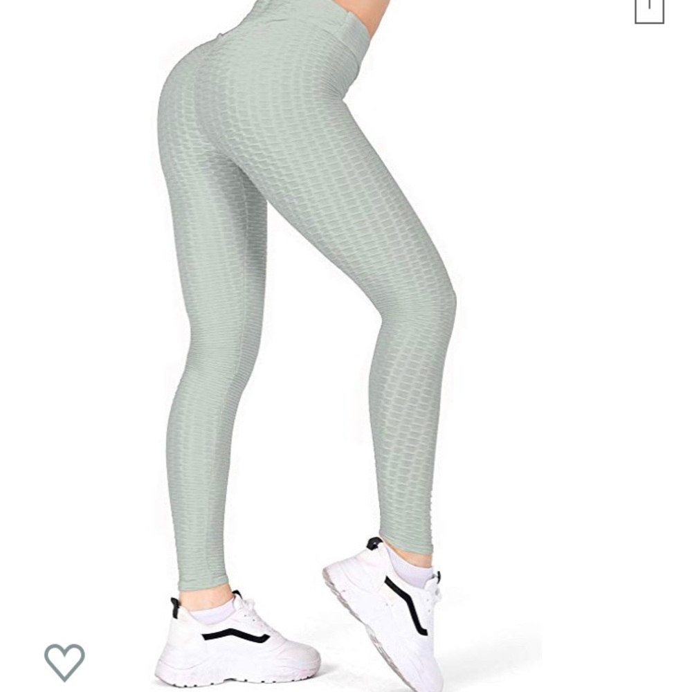 Grey High Waisted Yoga Pants-NEVER WORN